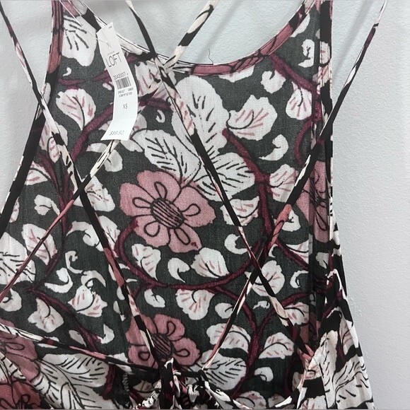 Ann Taylor Loft strappy back floral maxi sundress size XS NWT - Picture 6 of 8